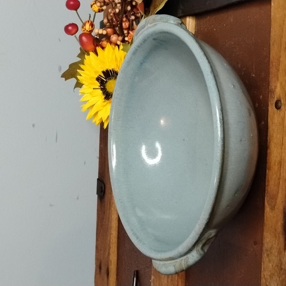 Frazier Set of Two Light Blue Ceramic Bowls - Picture 3 of 5